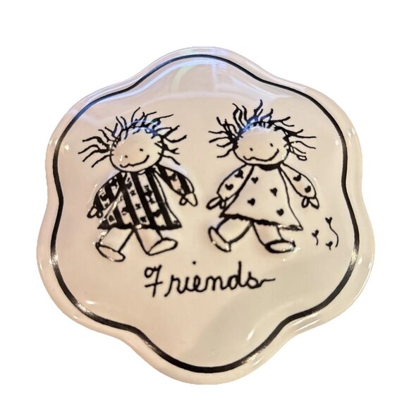 Enesco Trinket Box Porcelain Children of the Inner Light Keepsake Friend - Picture 1 of 5